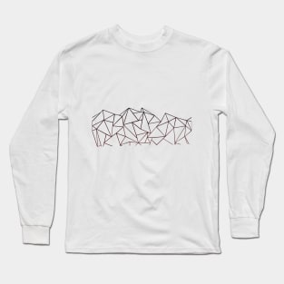 Abstract Ombre Fire Long Sleeve T-Shirt